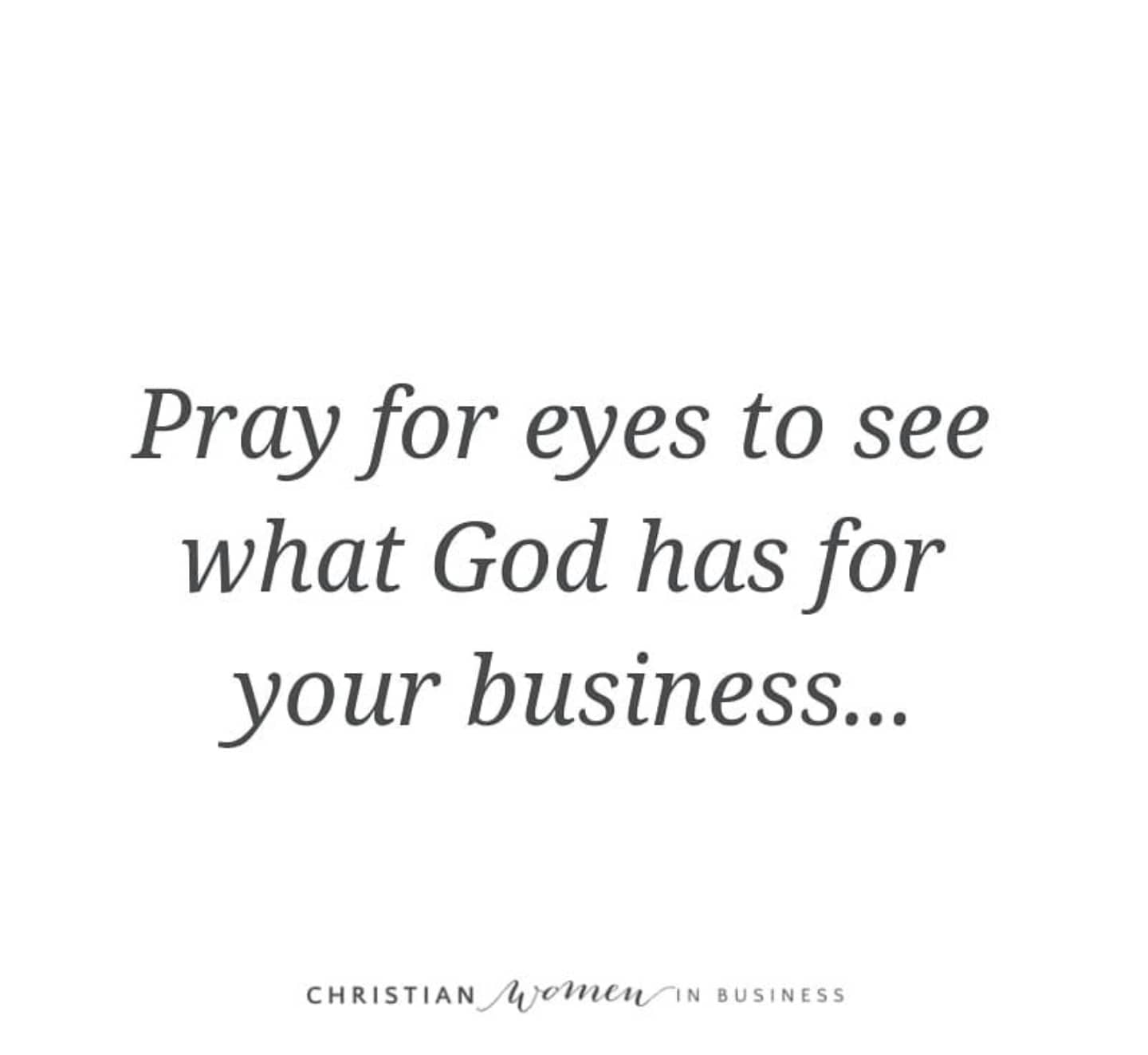 Pray for Eyes to See