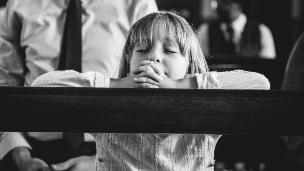 Little Girl Stands in Offering Plate in Church for the Sweetest Reason