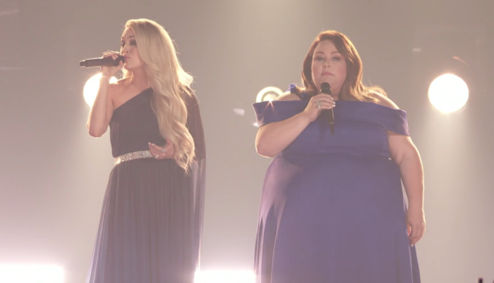Chrissy Mets, Carrie Underwood perform inspiring ‘Breakthrough’ soundtrack song at ACM awards