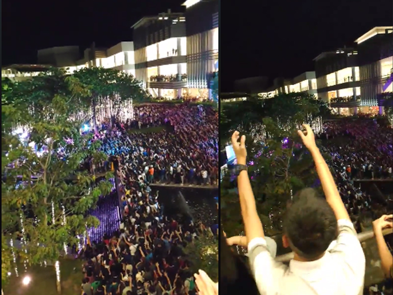 Hundreds Of People Gather To Worship God In Public At A Shopping Mall!