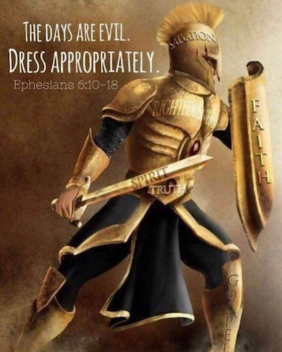 This is Spiritual Warfare – Dress Appropriately – Inspirational Christian Blogs