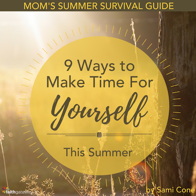 9 ways to make time for yourself this summer