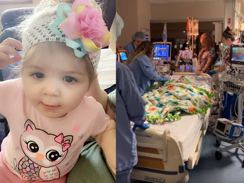 Hospital Staff Honors Baby Organ Donor By Singing ‘Amazing Grace’ As She Takes Her Final Journey