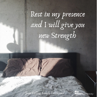 Rest in my presence
