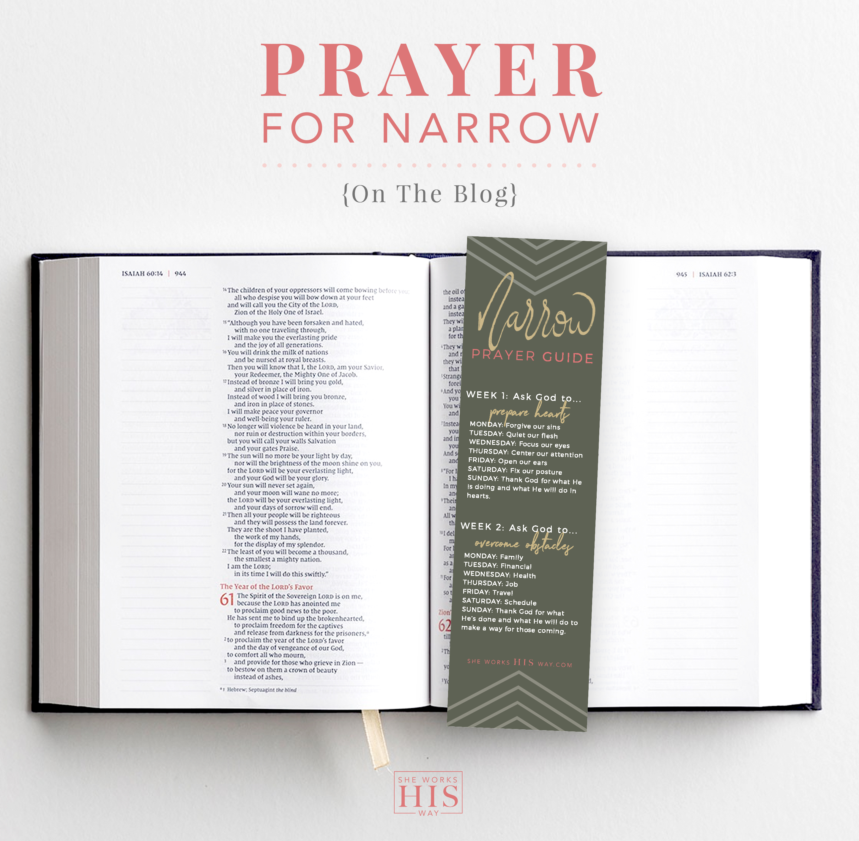 Prayer for Narrow – She Works HIS Way