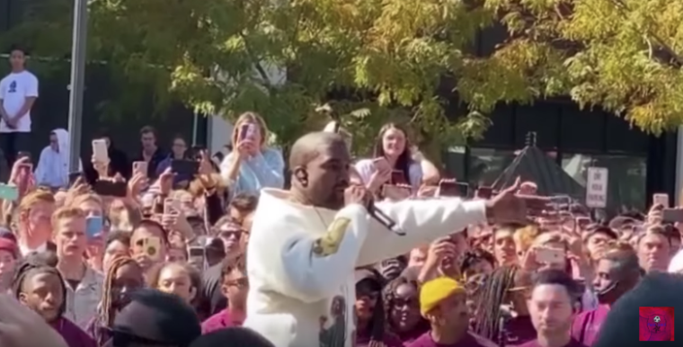 Kanye West leads thousands in Utah to pray against the devil during free outdoor service  