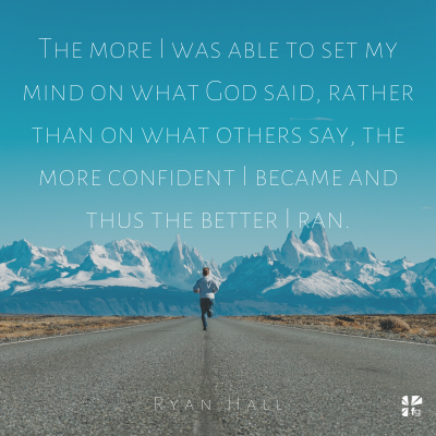 The more I focus on God, the better I run