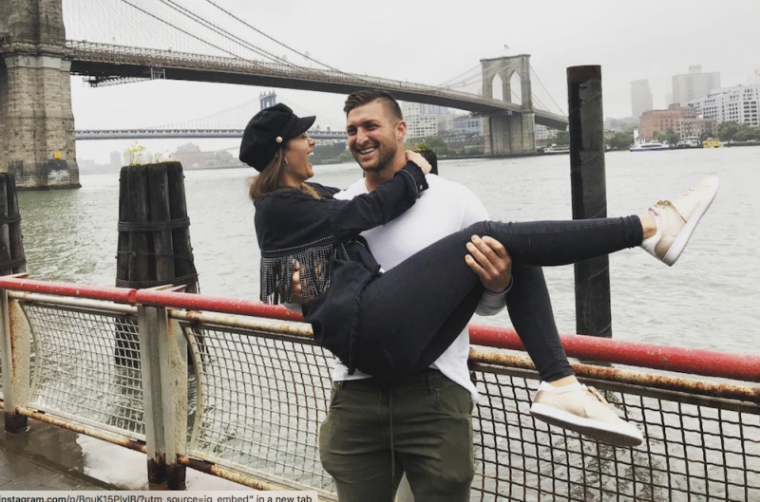 Tim Tebow and fiancée give wedding guests option to make charitable donation instead of buying gifts