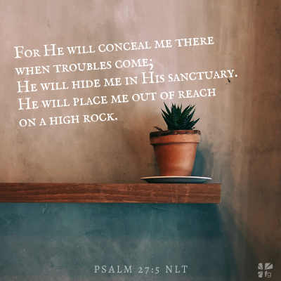 Psalm 27:5 NLT
