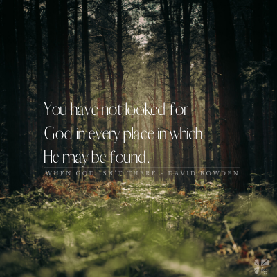 you have not looked for God in every place