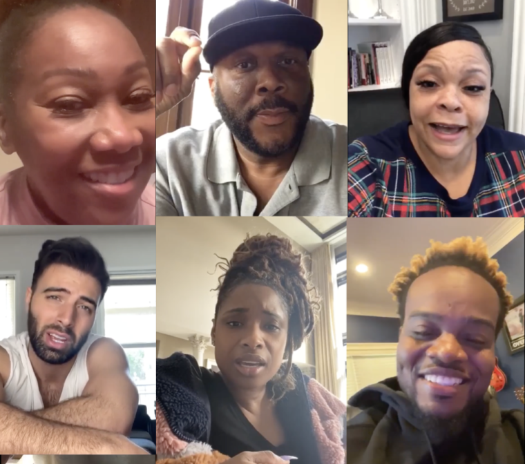 Tyler Perry enlists celebrities for 'He's Got the Whole World in His Hands' challenge