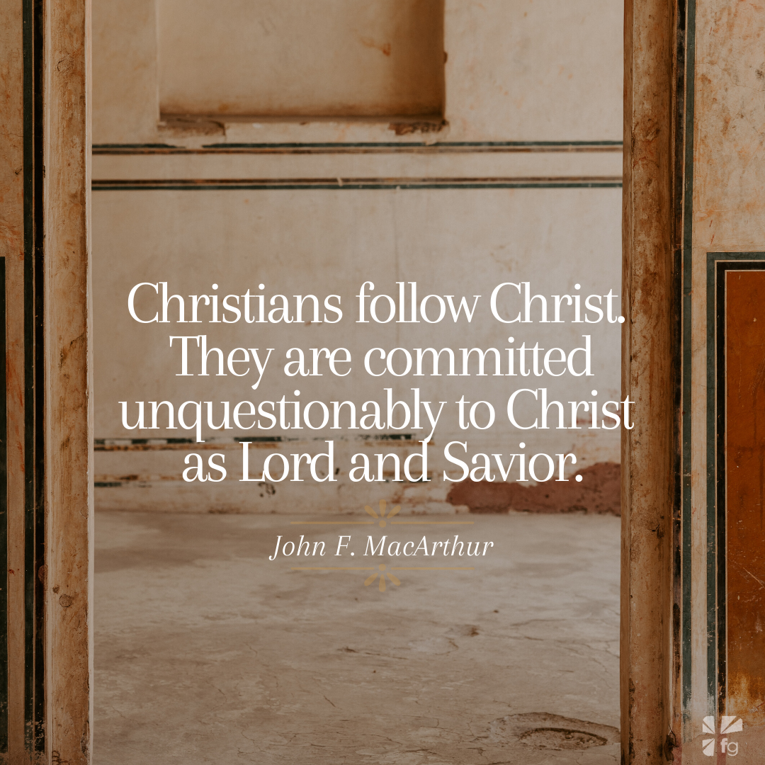 Christians follow Christ