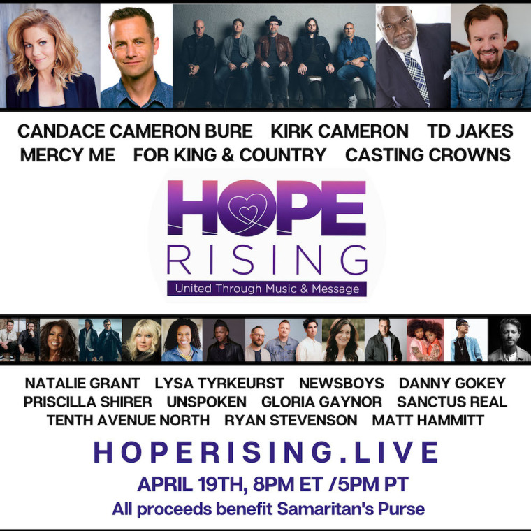 Kirk Cameron, TD Jakes, Gloria Gaynor, MercyMe unite to spread hope amid COVID-19 pandemic