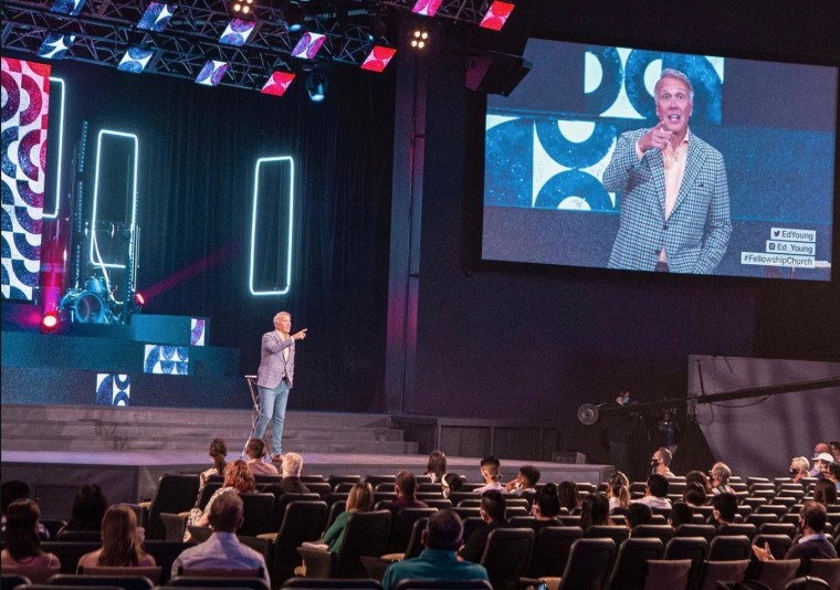 Pastor Ed Young reopens megachurch at limited capacity, preaches on ‘the new normal’