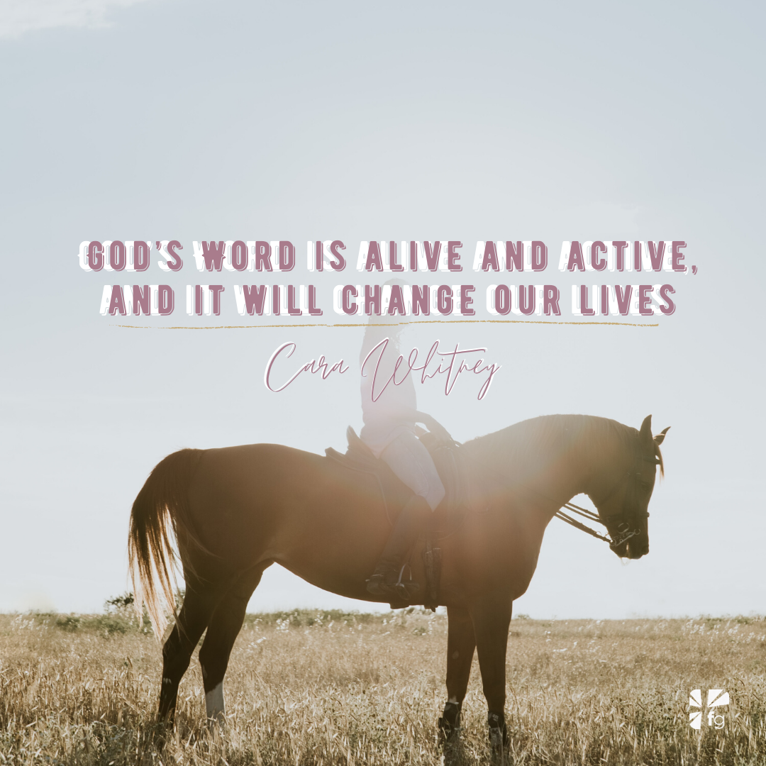 God’s Word is alive and active, and it will change our lives