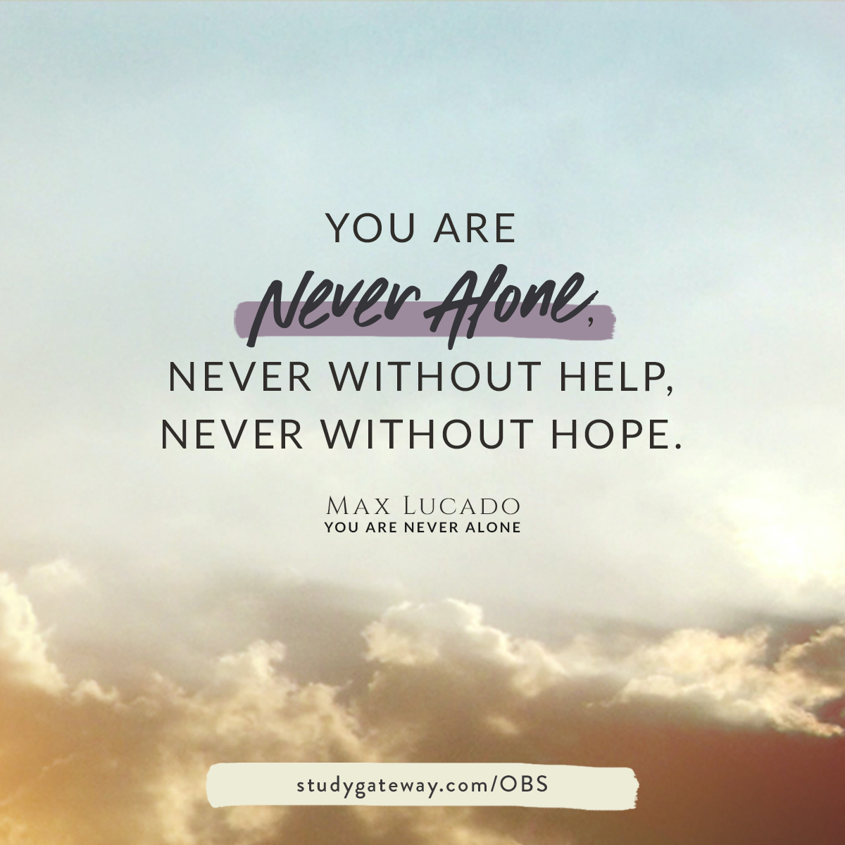 You Are Never Alone Week 3 — God Is with You in the Storm