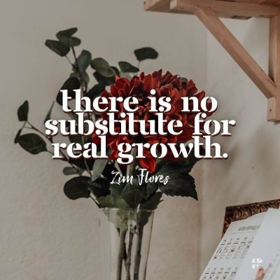 There is no substitute for real growth.