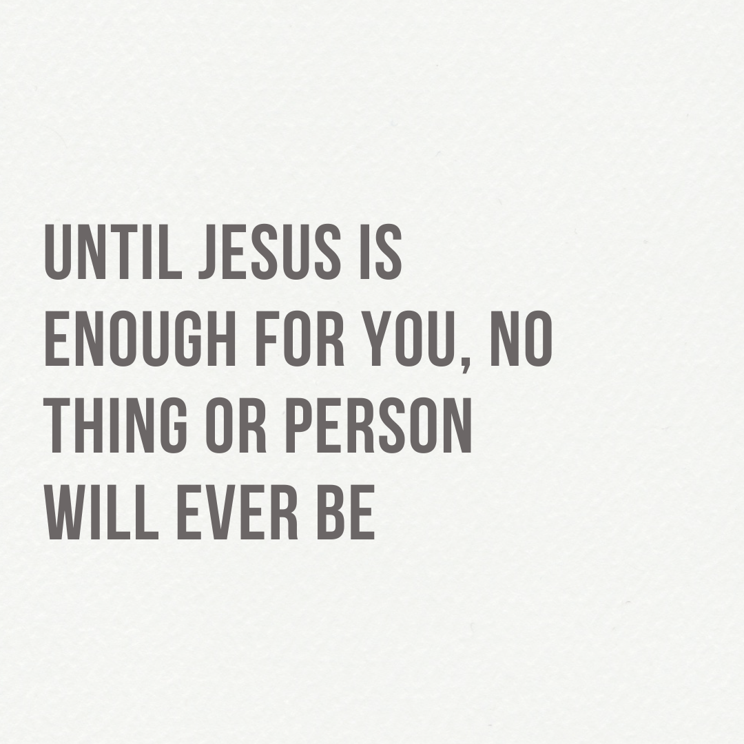Jesus Over Everything Week 2 — Being Real