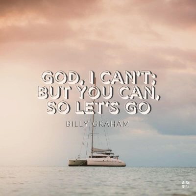 God, I can't; but you can, so let's go.
