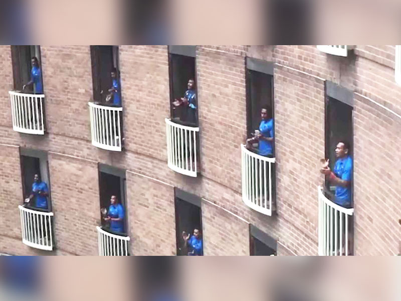Rugby Team Sings Christian Hymn From Hotel Balconies To Thank Staff | God TV