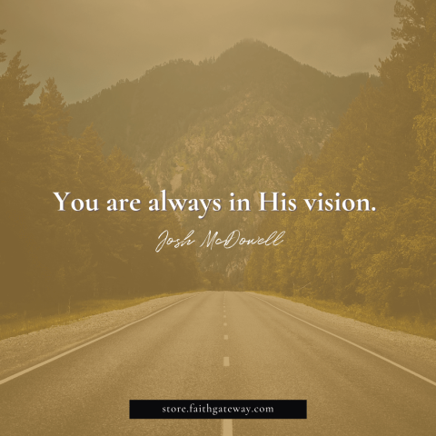 You are always in His vision.