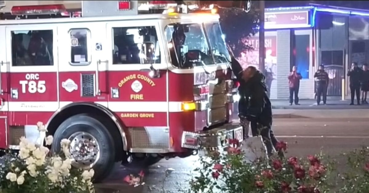 Hero Homeless Man Stops Stolen Fire Truck And Convinces Suspect To Surrender