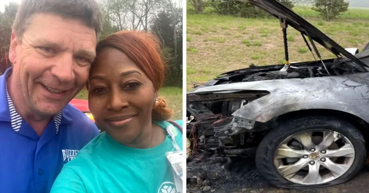 Good Samaritan Pulls Out Woman From Burning Car As Other Vehicles Passed By