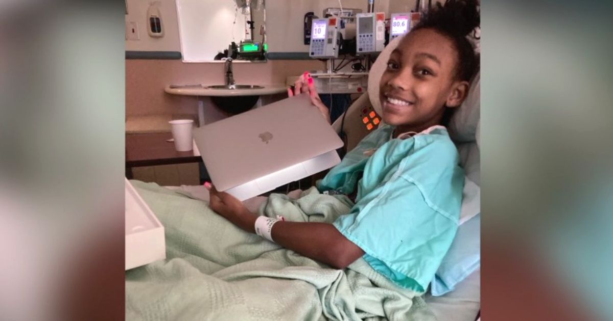 Girl With Rare Disease Receives New Backpack And MacBook From Good Samaritan After Hers Was Stolen In Car Theft