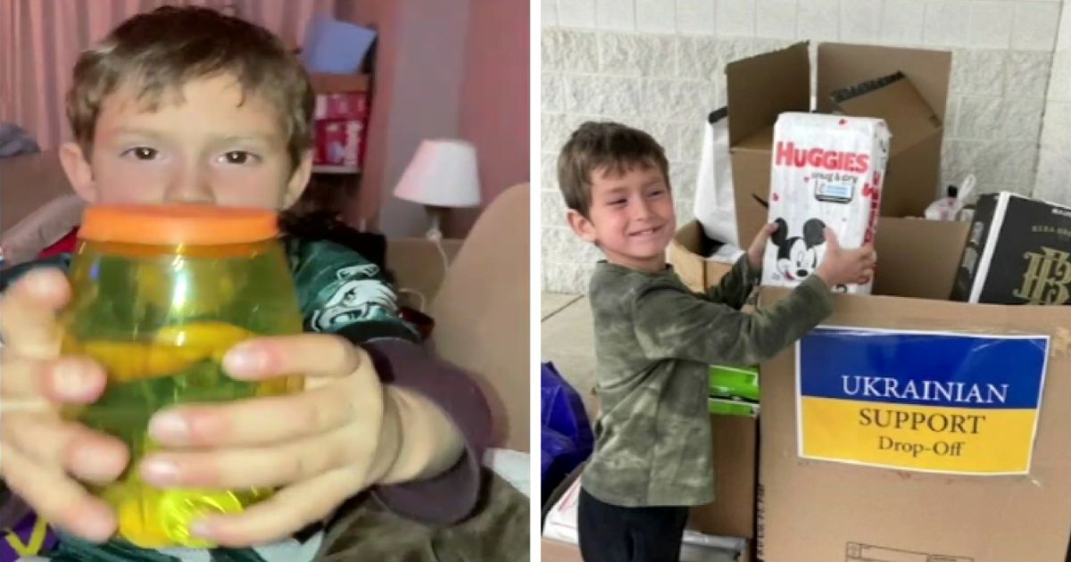 7-Year-Old Boy Donates All His Disney World Savings To Help Ukrainian Children