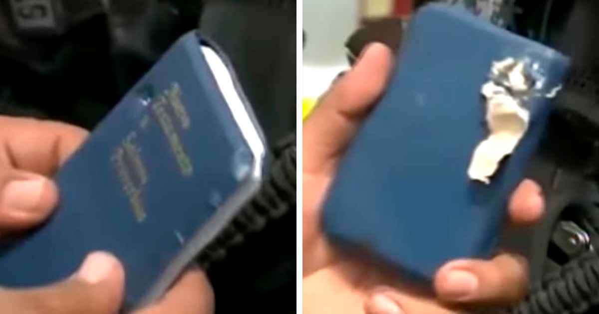 Bible Saves Police Officer’s Life After Being Shot In The Chest